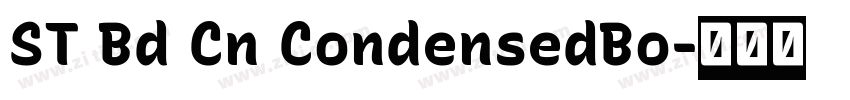 ST Bd Cn CondensedBo字体转换